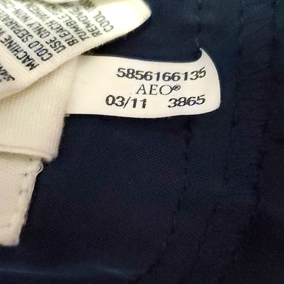 American Eagle Navy Flowy Ultra High Waisted Summer Modal Blend Dressy Shorts - Picture 8 of 8